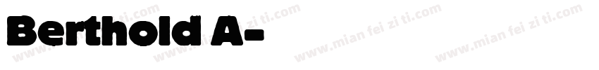 Berthold A字体转换